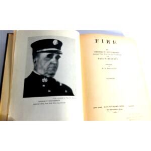 Fire 1931 Antique Book Thomas F Dougherty Paul Kearney FDNY NYC Firefighting
